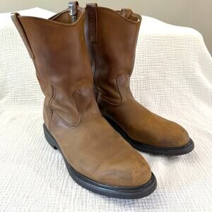 Red Wing Boots Size 14 Leather Pull On Pecos Super Sole Slip On